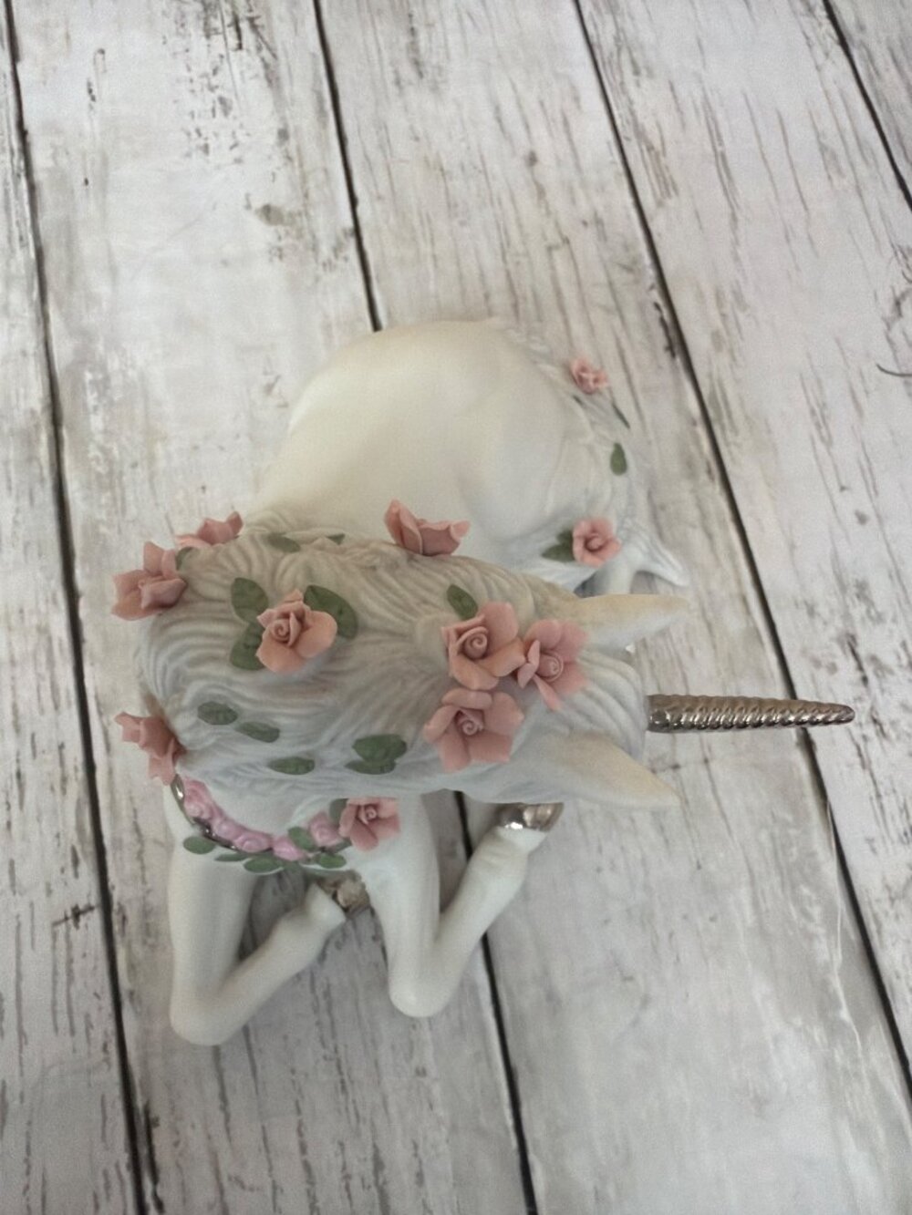 1990 Princeton Gallery Love’s Sweetness Unicorn Porcelain Figurine - No Box/COA - Picture 10 of 13